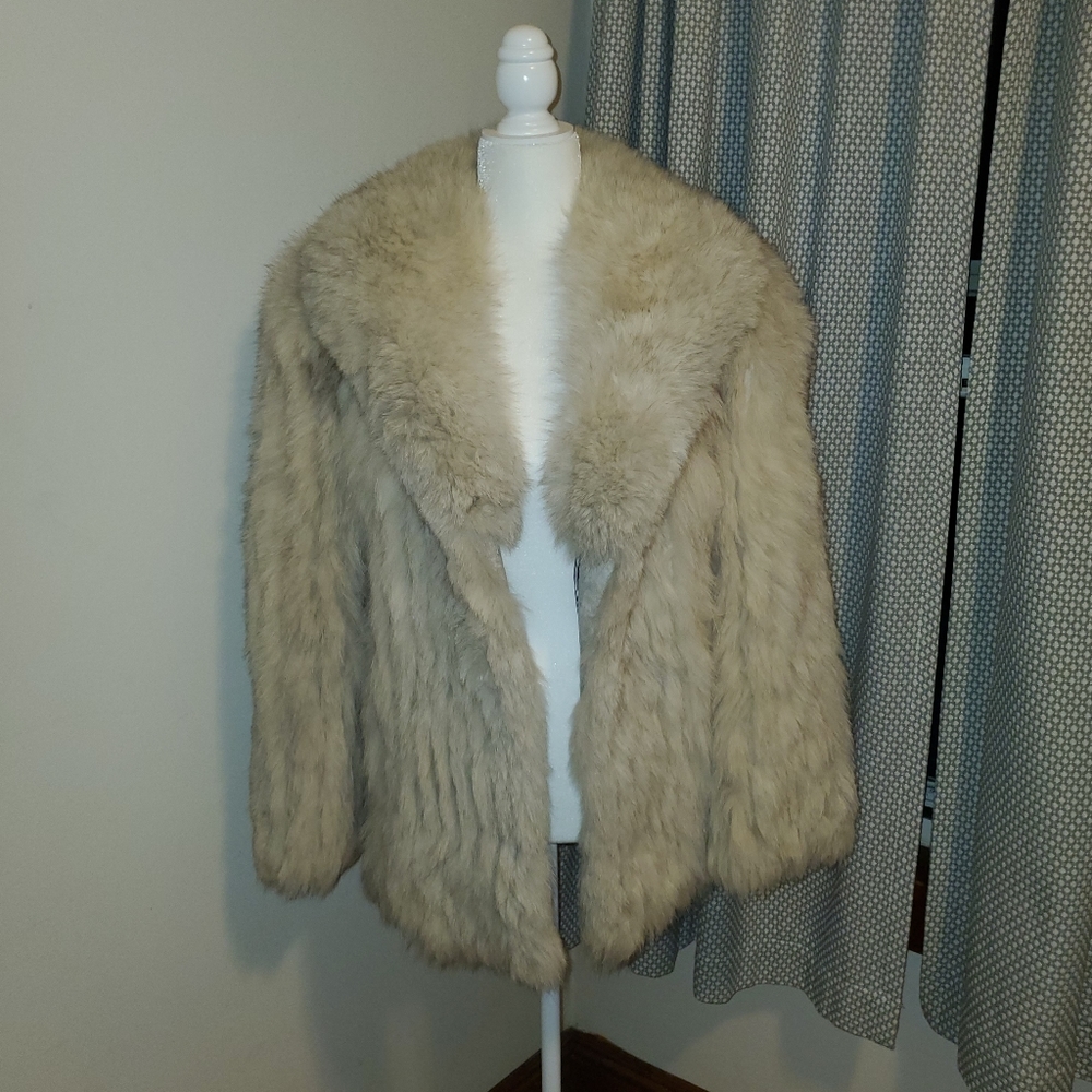 Vintage Cream Color Fur Coat